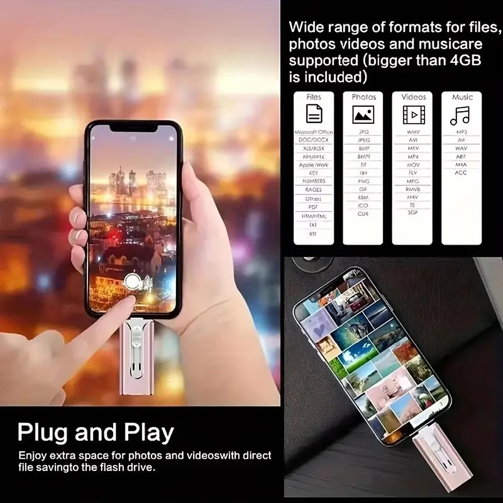 AllPort™ Flash – 4 in 1 Multi-Device Storage Made Easy