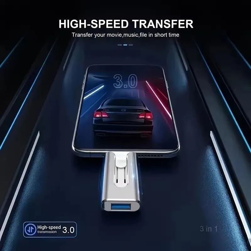 AllPort™ Flash – 4 in 1 Multi-Device Storage Made Easy