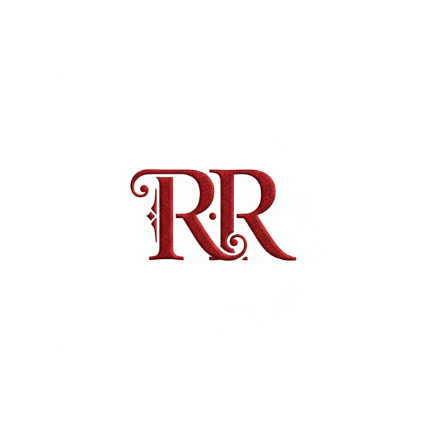 R.R Logo - Red on White Background